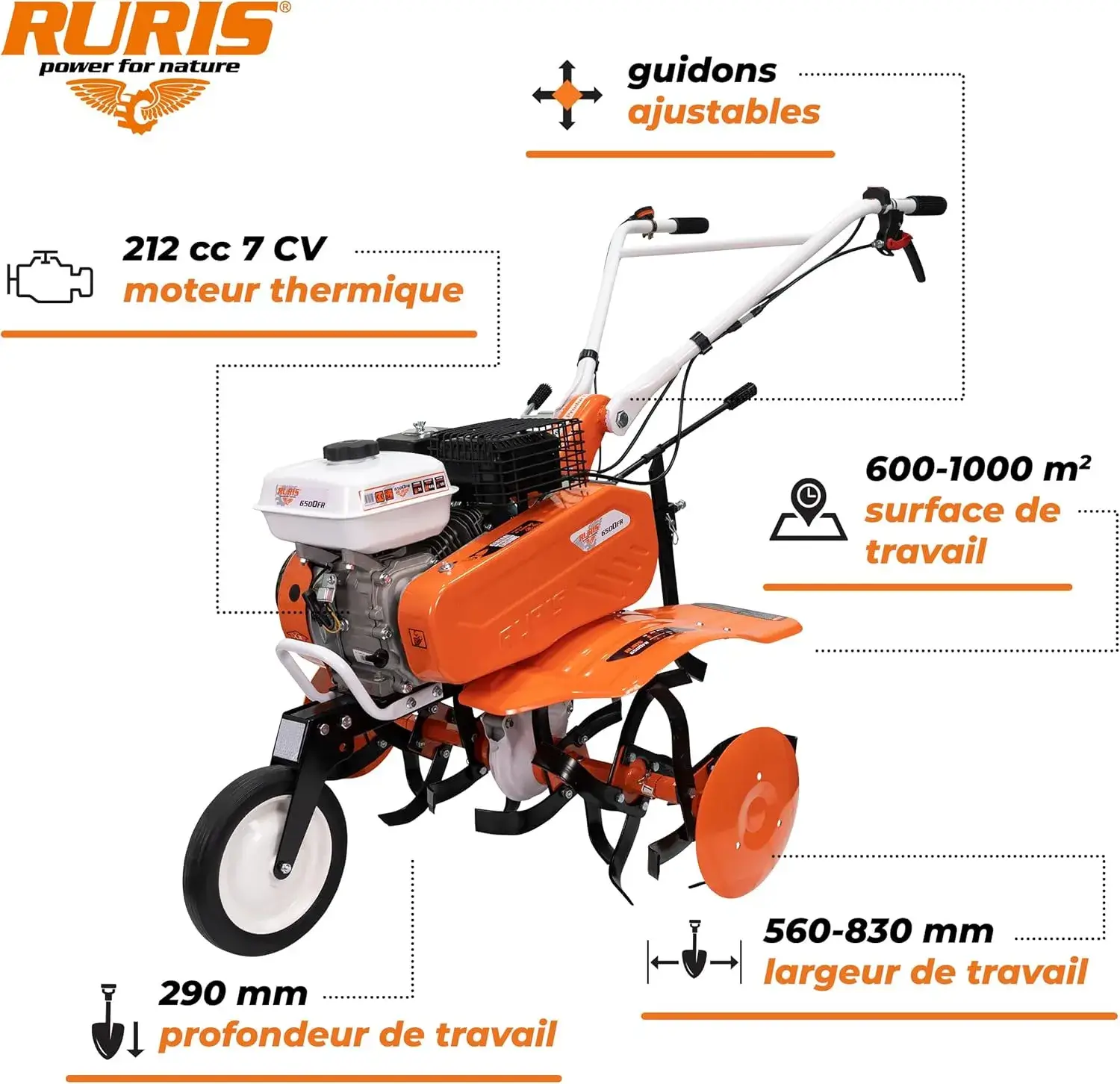 Motobineuse ruris 6500fr avis